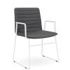Nikola Chair Sled Base + Arms  CHOICE OF COLOURS
