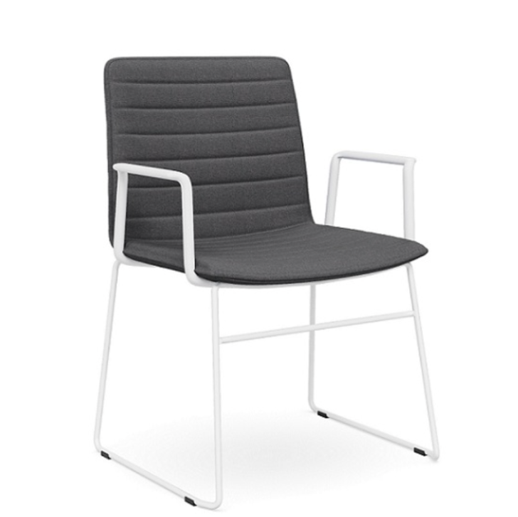 Nikola Chair Sled Base + Arms  CHOICE OF COLOURS