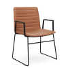 Nikola Chair Sled Base + Arms  CHOICE OF COLOURS