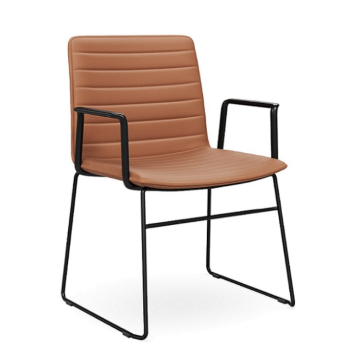 Nikola Chair Sled Base + Arms  CHOICE OF COLOURS