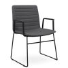 Nikola Chair Sled Base + Arms  CHOICE OF COLOURS