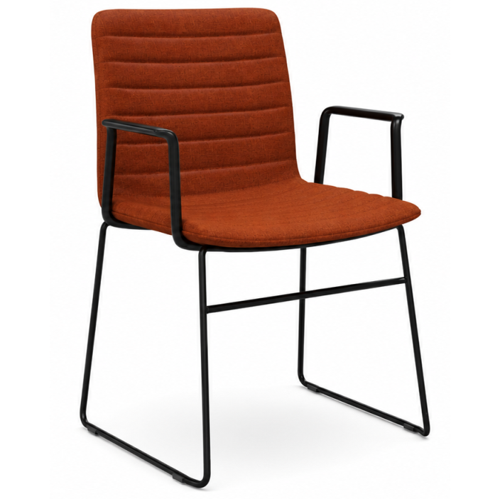 Nikola Chair Sled Base + Arms  CHOICE OF COLOURS
