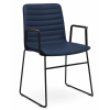 Nikola Chair Sled Base + Arms  CHOICE OF COLOURS