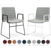 Nikola Chair Sled Base + Arms  CHOICE OF COLOURS