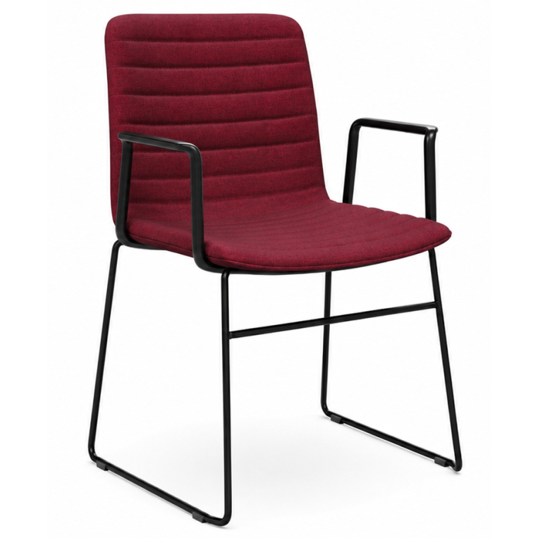Nikola Chair Sled Base + Arms  CHOICE OF COLOURS