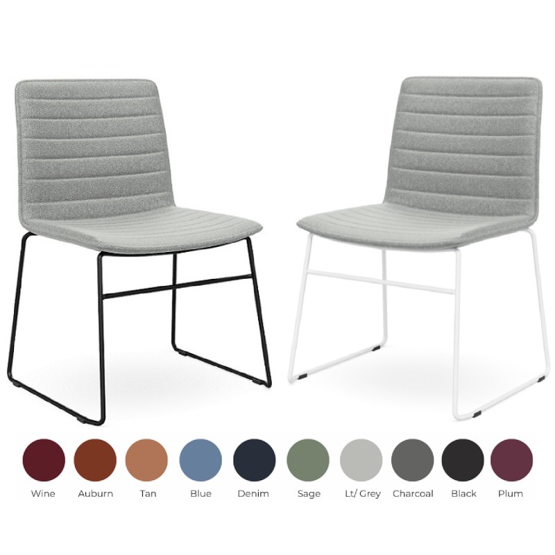 Nikola Chair Sled Base CHOICE OF COLOURS