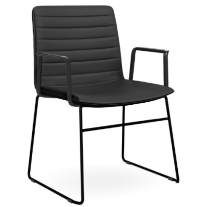 Nikola Chair Sled Base + Arms  CHOICE OF COLOURS