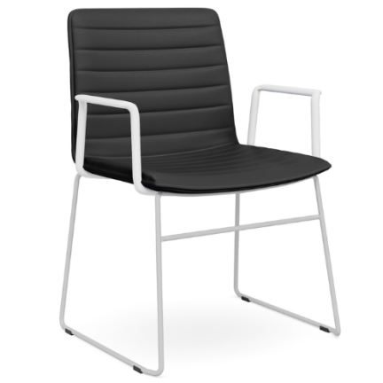 Nikola Chair Sled Base + Arms  CHOICE OF COLOURS