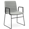 Nikola Chair Sled Base + Arms  CHOICE OF COLOURS