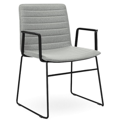 Nikola Chair Sled Base + Arms  CHOICE OF COLOURS