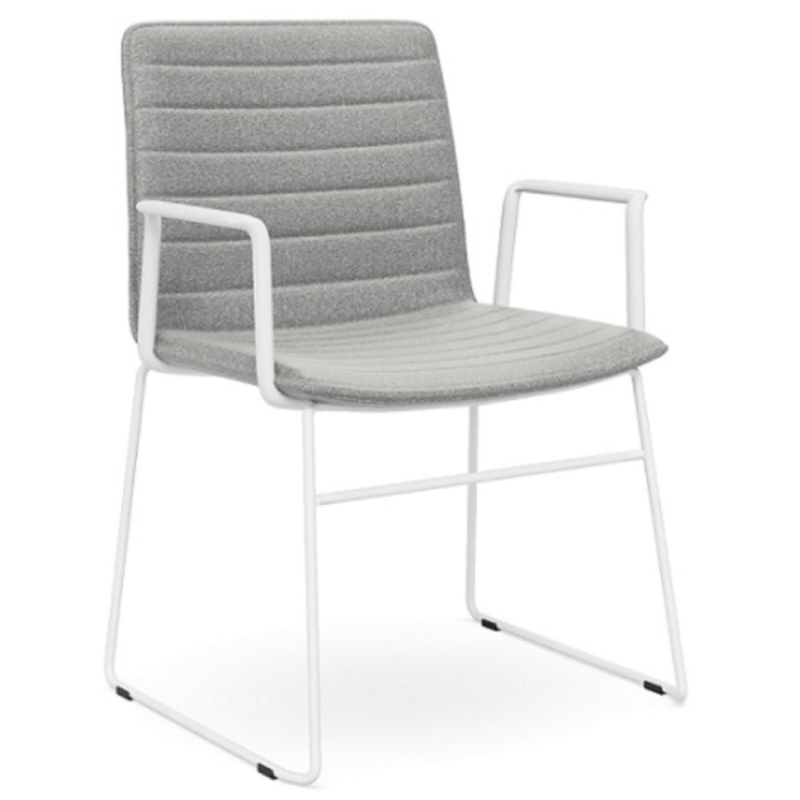 Nikola Chair Sled Base + Arms  CHOICE OF COLOURS