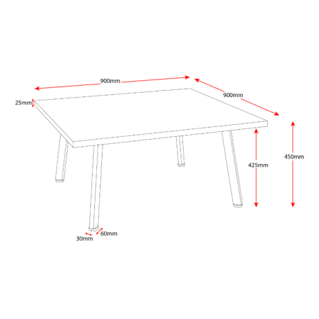 Eternity Square Coffee Table