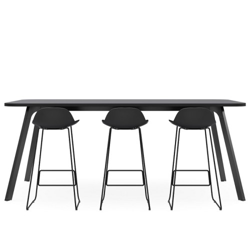 Toro High Bench - CHOICE OF BLACK, WHITE OR WOODGRAIN BASE