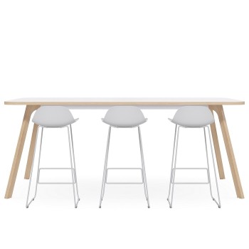 Toro High Bench - CHOICE OF BLACK, WHITE OR WOODGRAIN BASE