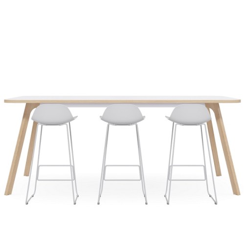 Toro High Bench - CHOICE OF BLACK, WHITE OR WOODGRAIN BASE