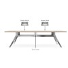 Delta Nouveau Triple Double Frame Boardroom Table 3.0m+ HUGE CHOICE OF COLOURS & CUSTOM SIZES AVAILABLE