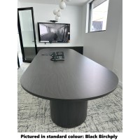 Luxor Boardroom Table in Laminex Black Birchply