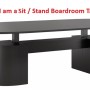 Luxor Sit / Stand Boardroom Table HUGE CHOICE OF COLOURS & CUSTOM SIZES AVAILABLE - CONTACT US FOR PRICING