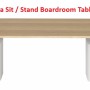 Skyborne Sit / Stand Boardroom Table HUGE CHOICE OF COLOURS & CUSTOM SIZES AVAILABLE