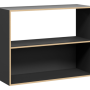 Grid Line Half Back Low Storage Unit 