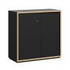 Grid Line Low Height Sliding Credenza