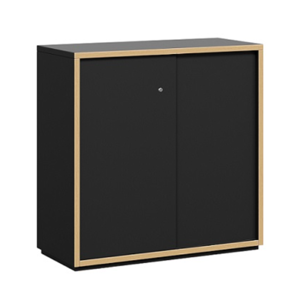 Grid Line Low Height Sliding Credenza