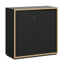 Grid Line Low Height Sliding Credenza