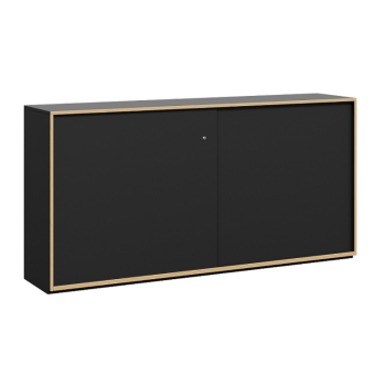 Grid Line Mid Height Sliding Credenza