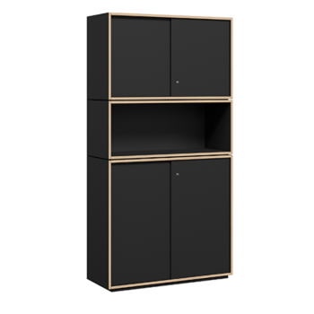 Grid Line Sliding Door Tall Unit