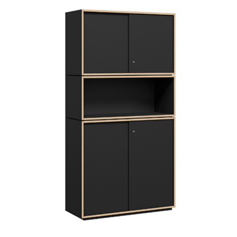 Grid Line Sliding Door Tall Unit