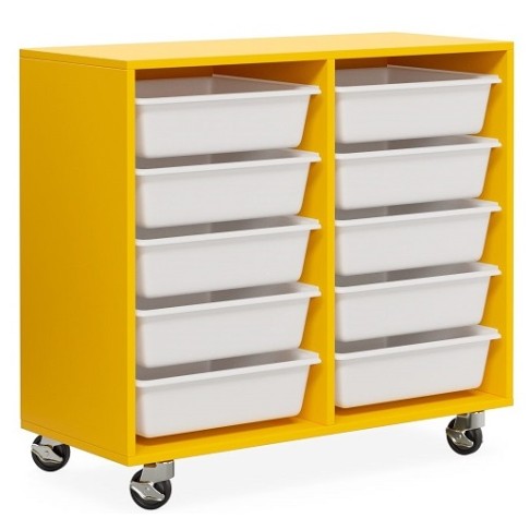 Mobile Tote Box Melamine Trolley
