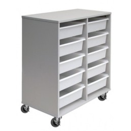 Mobile Tote Box Melamine Trolley