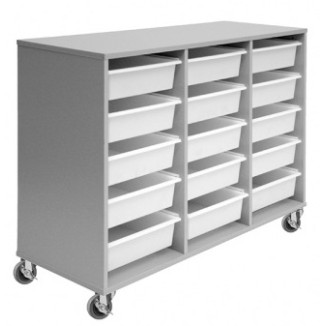 Mobile Tote Box Melamine Trolley