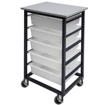 Mobile Tote Box Metal Trolley