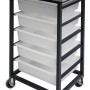 Mobile Tote Box Metal Trolley
