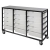 Mobile Tote Box Metal Trolley