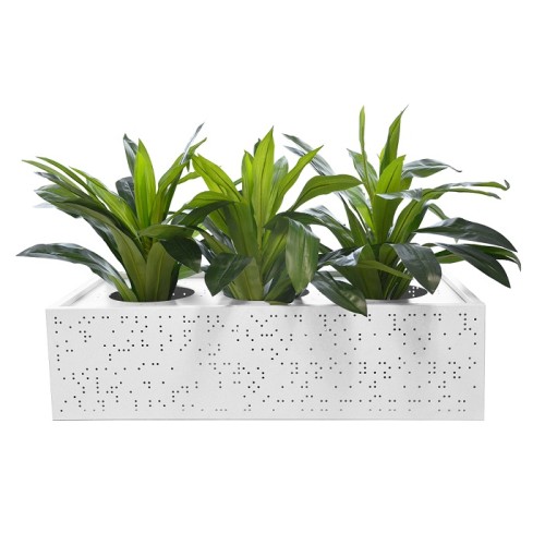 Lunar Metal Planter Box - 3 Hole