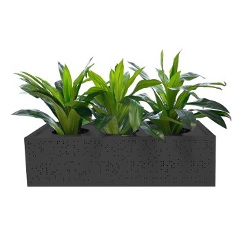 Lunar Metal Planter Box - 3 Hole