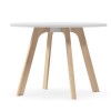 Toro Round Meeting Table - CHOICE OF BLACK, WHITE OR WOODGRAIN BASE