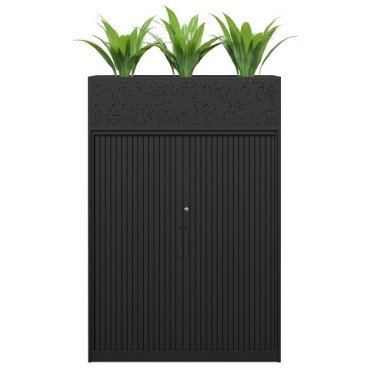 Lunar Tambour Cupboard with Planter Box