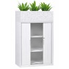 Lunar Tambour Cupboard with Planter Box