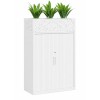 Lunar Tambour Cupboard with Planter Box