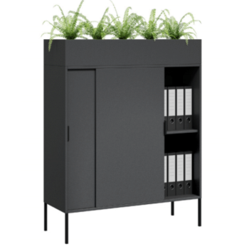 Sliding Door Planter Storage