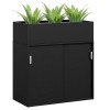 Planter Box Sliding Door Cabinet