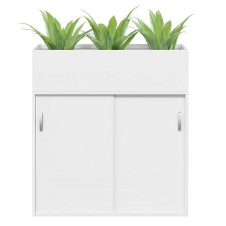 Planter Box Sliding Door Cabinet