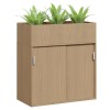 Planter Box Sliding Door Cabinet