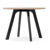 Toro Round Meeting Table - CHOICE OF BLACK, WHITE OR WOODGRAIN BASE