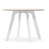 Toro Round Meeting Table - CHOICE OF BLACK, WHITE OR WOODGRAIN BASE