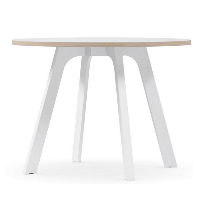 Toro Round Meeting Table - CHOICE OF BLACK, WHITE OR WOODGRAIN BASE