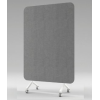 Curved Mobile Glass Whiteboard / Pinboard
